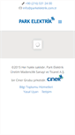 Mobile Screenshot of parkelektrik.com.tr